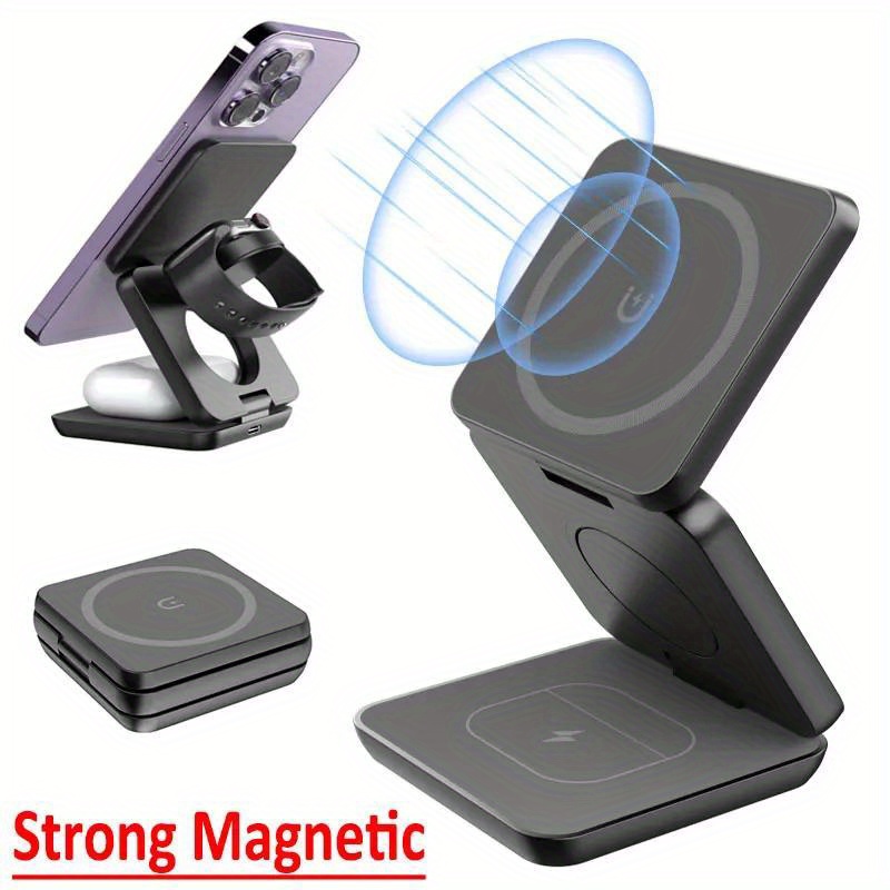 Magnetic Charging Cable - Składana szybka ładowarka bezprzewodowa 3 w