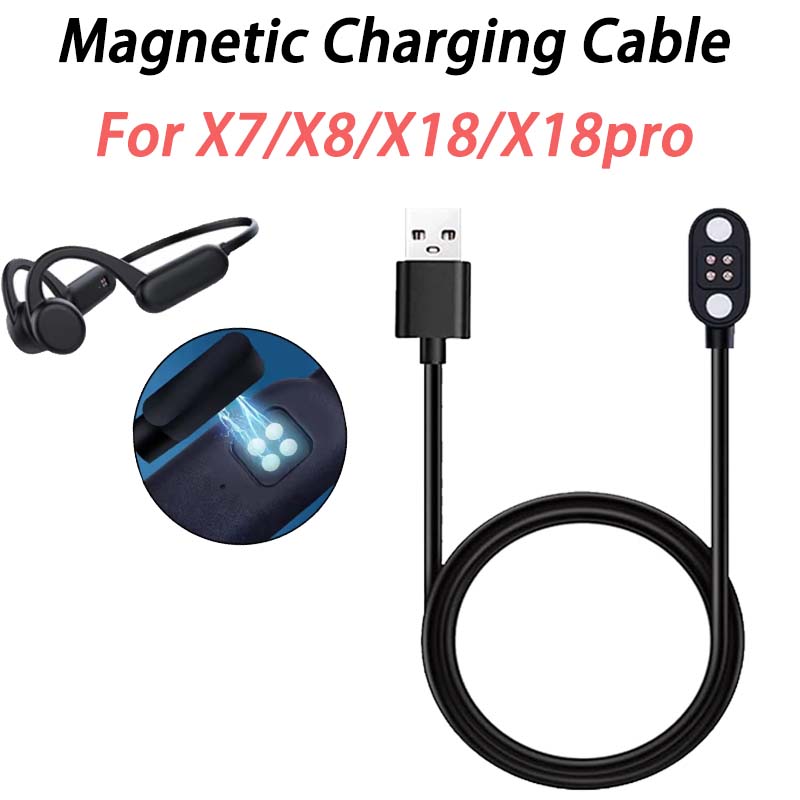 Magnetic Charging Cable - Słuchawki przewodzące dźwięk przez kości z