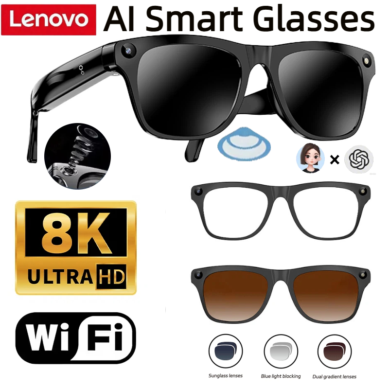 Smart Glasses Ar - Okulary inteligentne Lenovo 32G Pamięć 800W