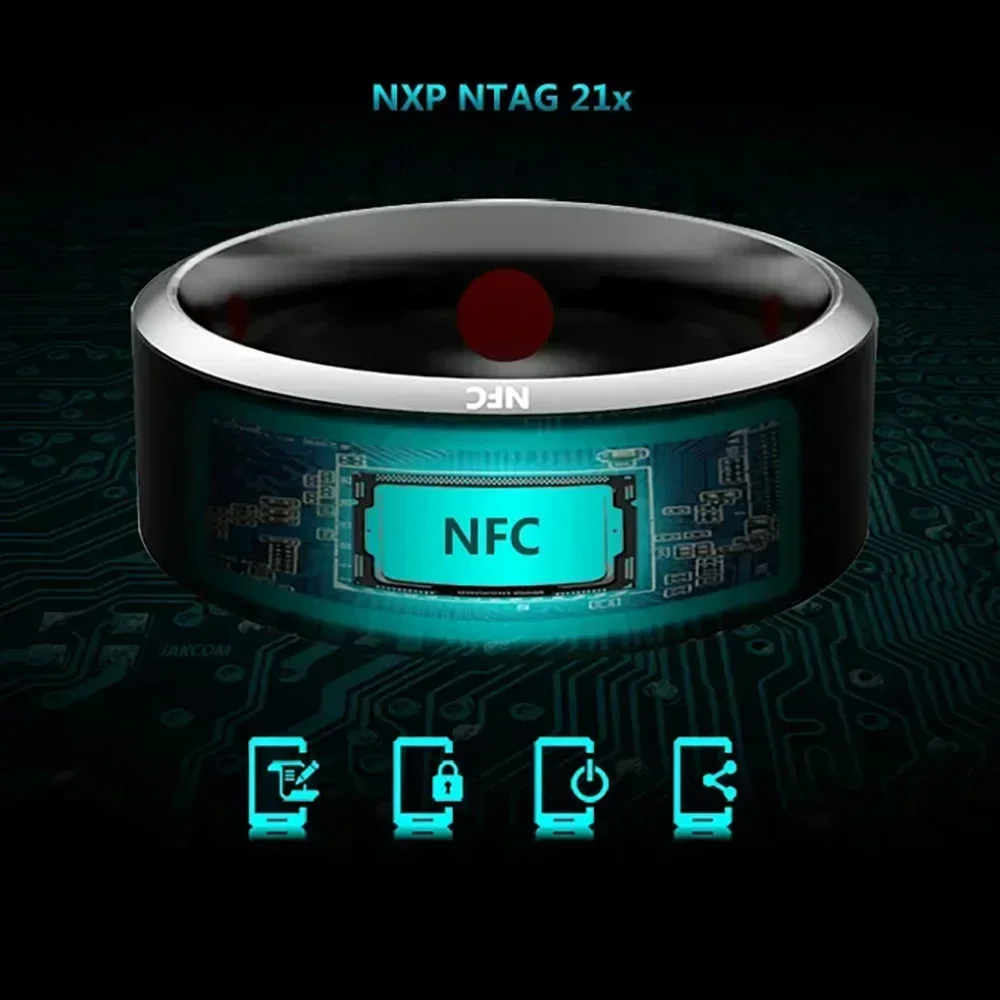 Nfc Tag Programmable - Moda kontrola NFC inteligentny pierścień nowy