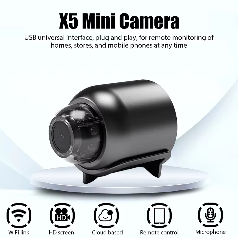 Compact Camera Mirrorless - Kamera Mini X5 1080P, Nowa, Wyraźne