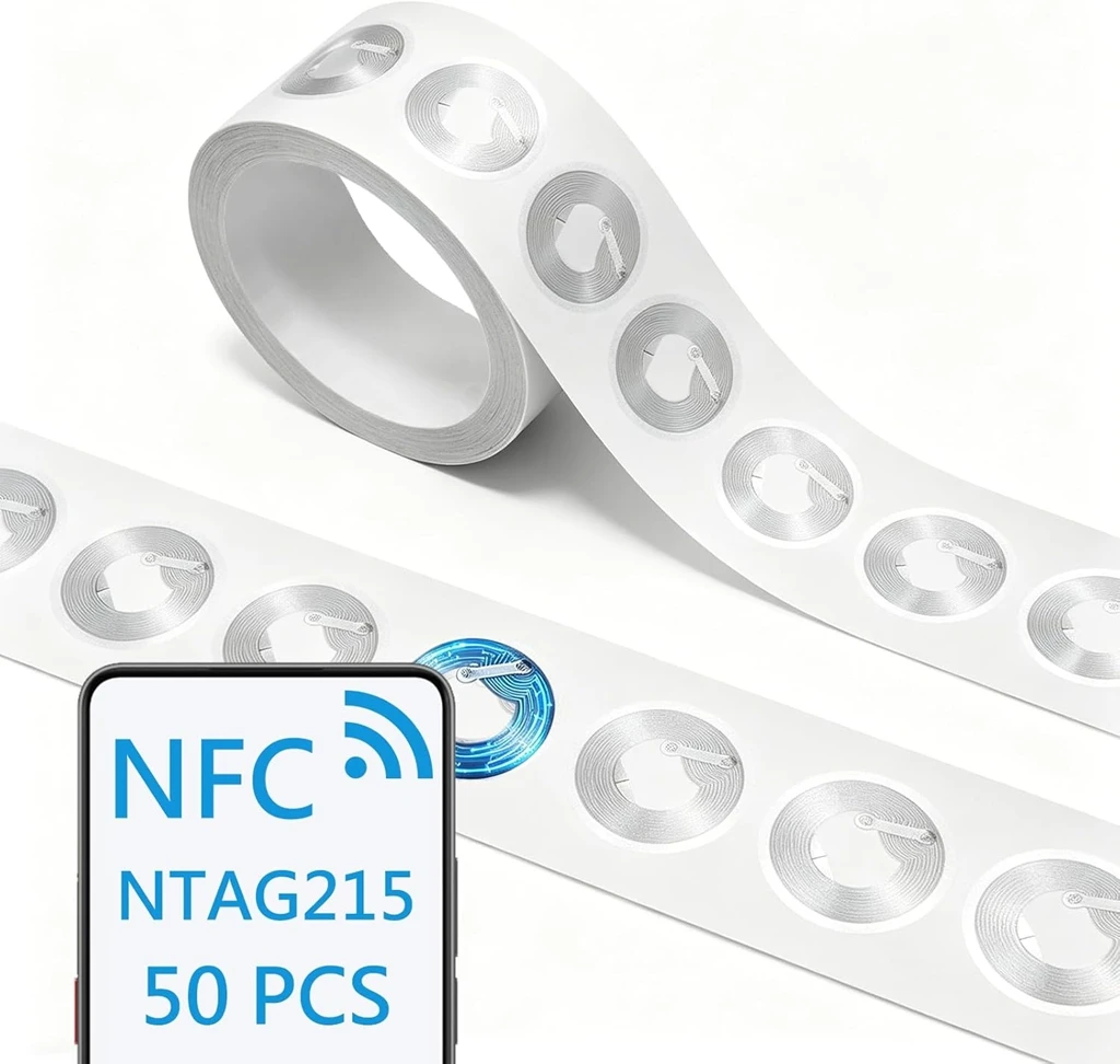 Nfc Tag Programmable - Naklejki NFC NTAG215 13.56MHz ISO14443A Samoprzylepne