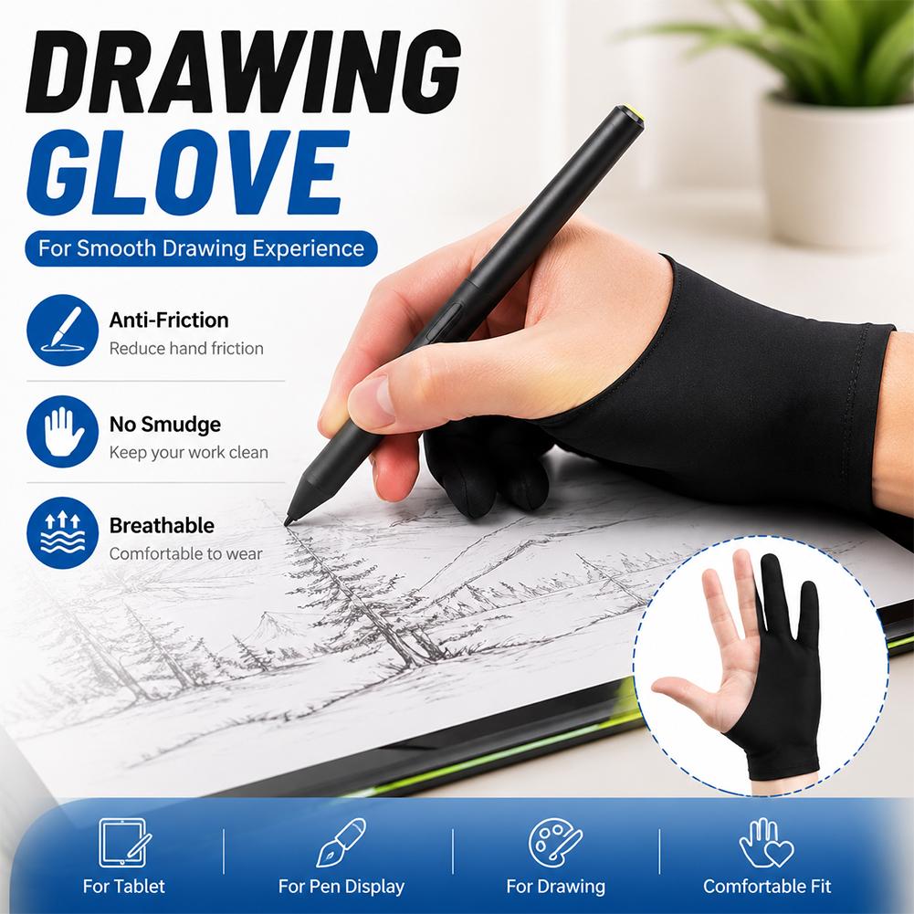 Digital Drawing Tablet - Rękawica do rysowania, antystatyczna, oddychająca, elastyczna,