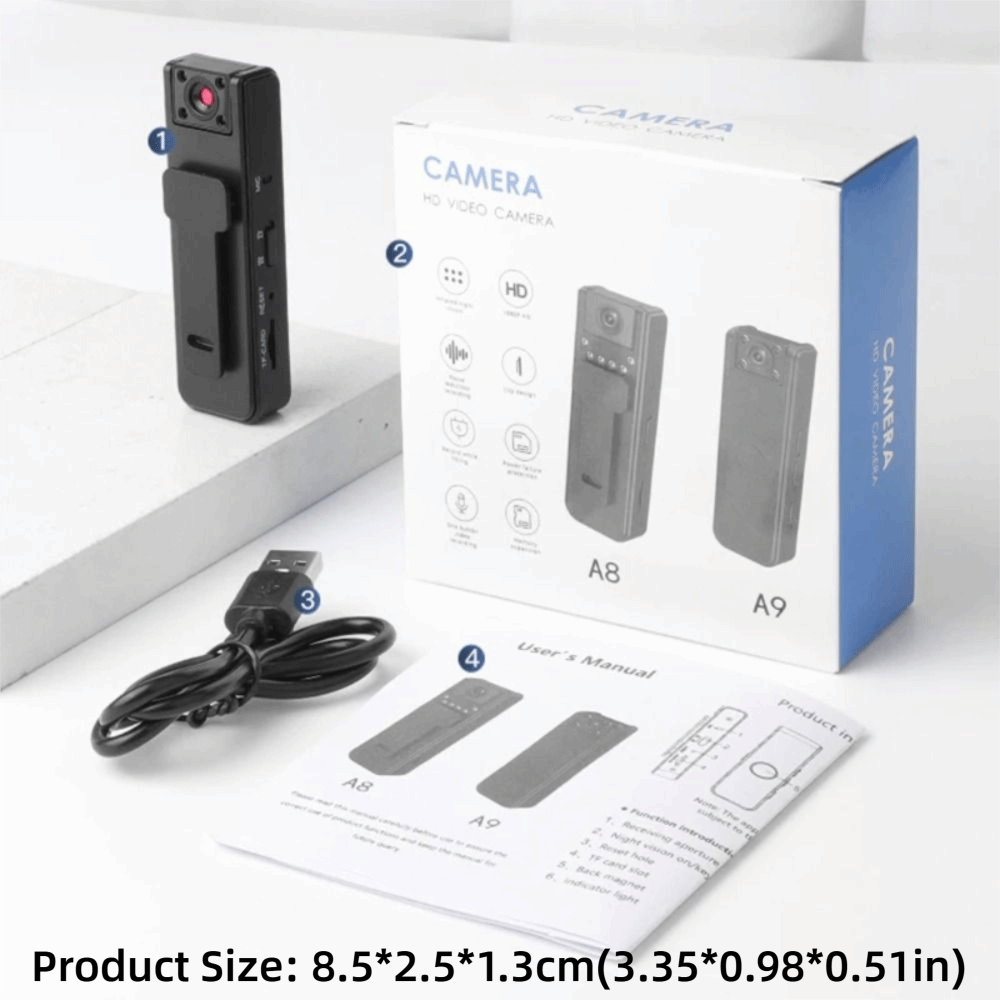 Miniaturowa kamera A9 1080P HD – Compact Camera Mirrorless recenzja i cena