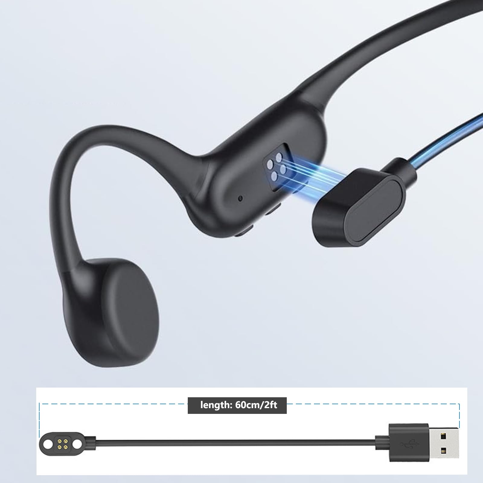 Słuchawki przewodzące dźwięk p – Magnetic Charging Cable recenzja i cena
