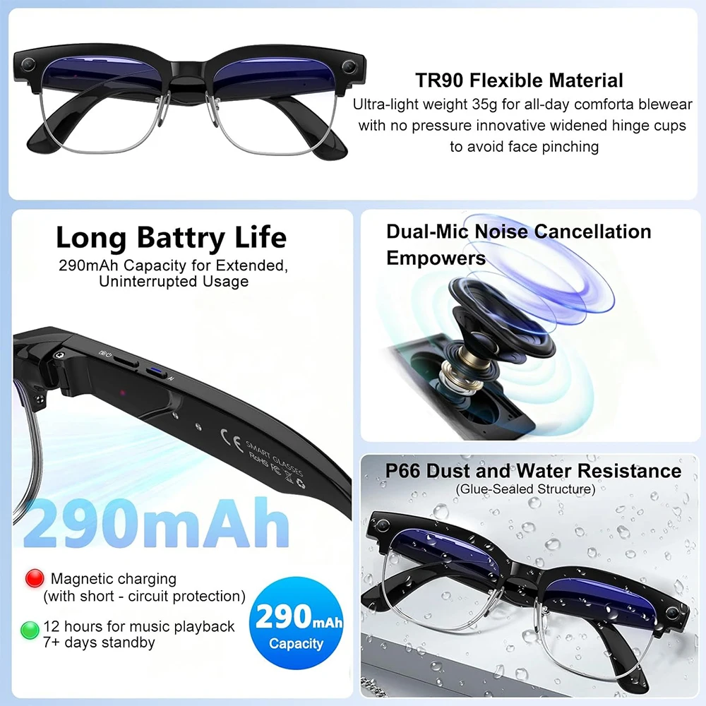 Okulary inteligentne 4K z AI,  – Smart Glasses Ar recenzja i cena