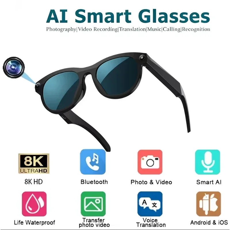 Okulary inteligentne 8KHD z fu – Smart Glasses Ar recenzja i cena