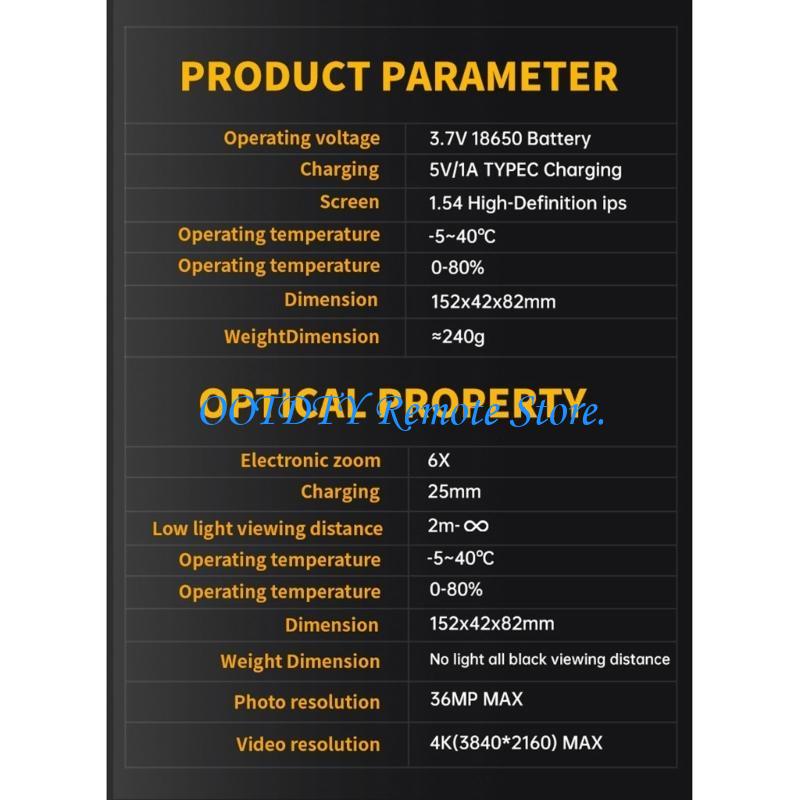Kamera noktowizyjna NVS20 4K 6 – Electronics Gadgets Images recenzja i cena