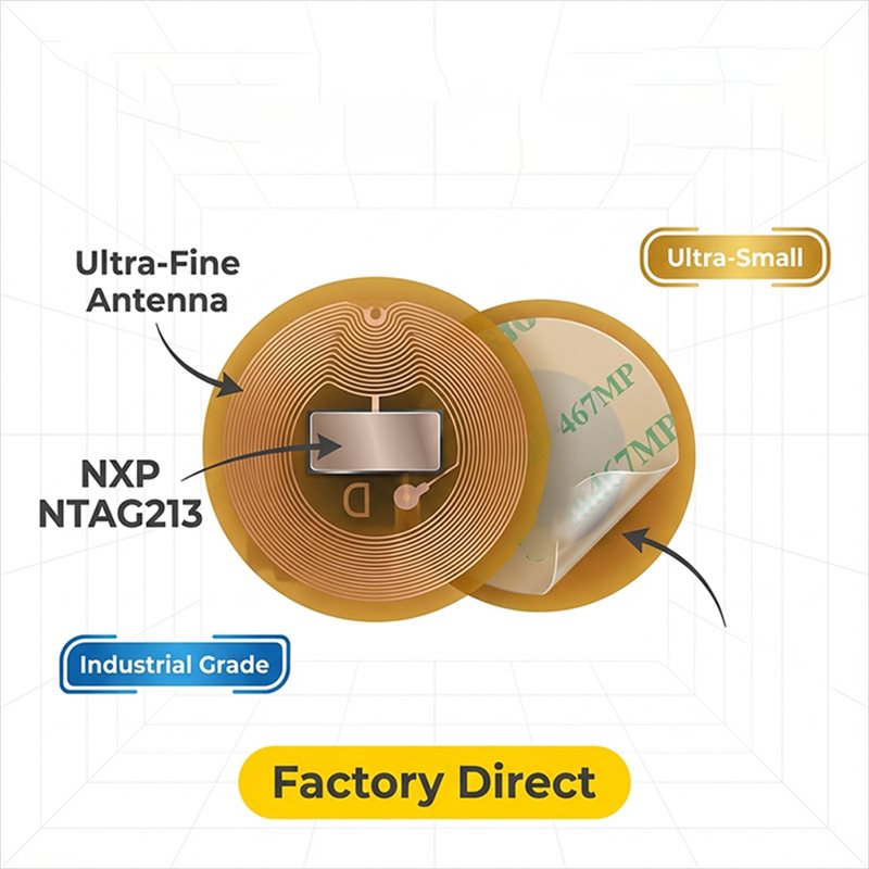 Tag NFC BAAE o średnicy 6 mm,  – Nfc Tag Programmable recenzja i cena