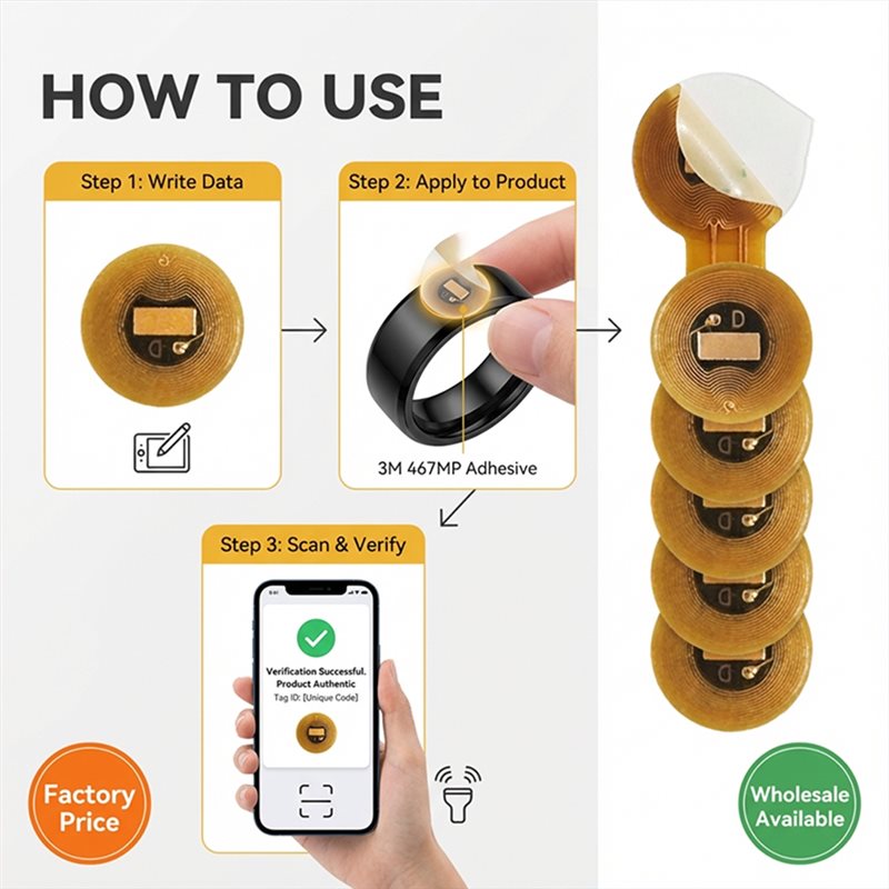 Tag NFC BAAE o średnicy 6 mm,  – Nfc Tag Programmable recenzja i cena